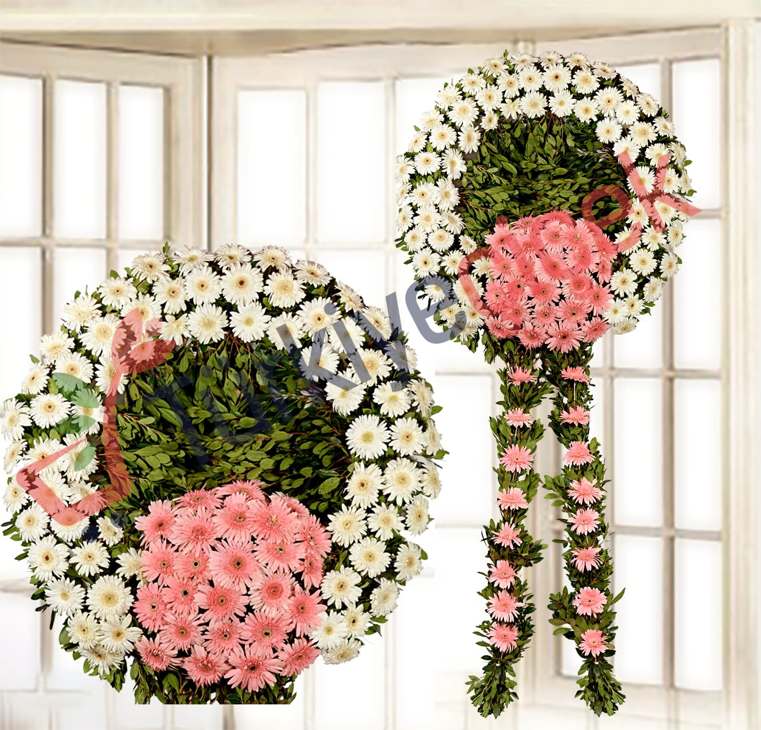 PNK AND WHTE FUNERAL CELENK
