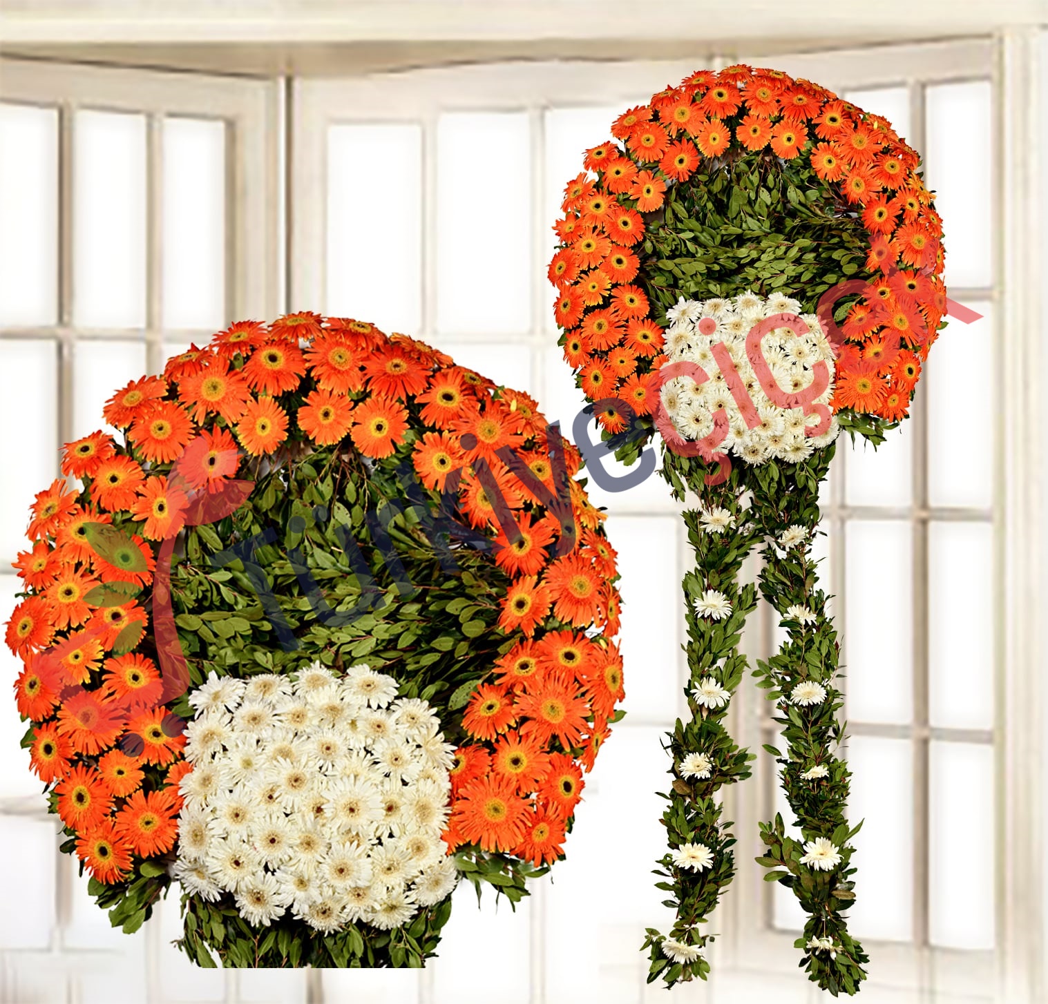 ORANGE WHTE FUNERAL CELENK-2