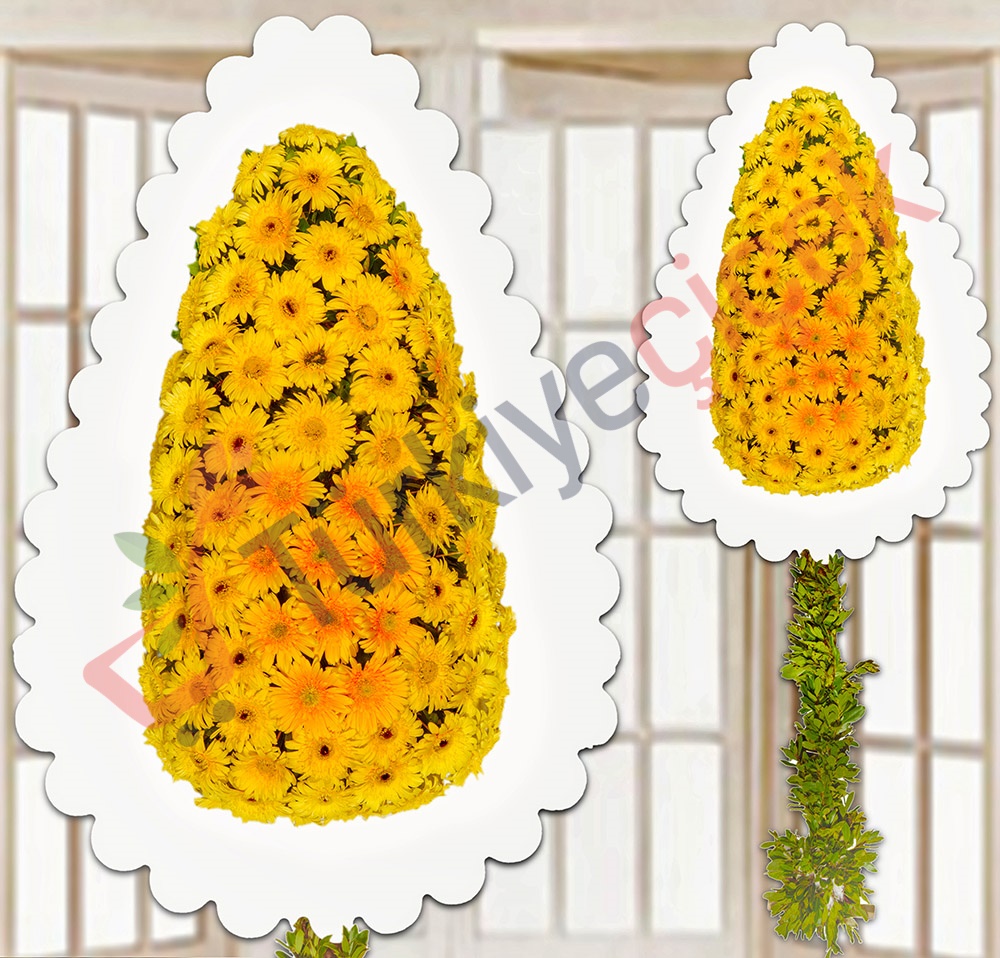 SINGLE PATTERN YELLOW Bridal Veil  