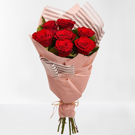  7 PCS RED ROSE